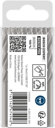 Jogo de brocas helicoidais Bosch PRO Metal HSS-G de 4,7 mm, com 10 peças.